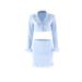 ZMAH021AB New 2022 Autumn Urban Style Elegant Women's Patchwork Polyester Long Sleeve Fashion Casual Suit_ecoleips.com