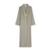 Women's Clothing V Neck Long Sleeved Long Sleeve V-Neck Maxi Cardigan – Oversized Knit Cover-Up For Women (S-XL, Elegant & Cozy Autumn Wear)_ecoleips.com