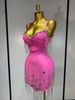 Sexy Backless Spaghetti Strap Bodycon Sleeveless Bandage Dress Elegant Prom Gown Club Evening Party Luxury Birthday Dresses WXU8_ecoleips.com