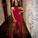 Women's Fashion Backless Dress Tassel Design Halter Neck Sexy Solid Color Vacation Style in Stock_ecoleips.com