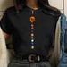 European And American Cross-border Foreign Trade Wholesale Women's Clothing: Moon Lunar Eclipse Round Neck Plus Size_ecoleips.com