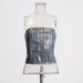 European And American Sexy Hot Girl Tube Top For Women, 2026 Spring/summer New Fashion Trend, Vintage Gold-embossed_ecoleips.com