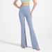 Women's Clothing Antibacterial Wide Leg Yoga Pants High Waist Hip Lifting Flared Pants Nude Running Loose Flared Pants_ecoleips.com