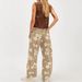 25 Fall/Winter New Y2K Women's Jeans Loose Wide-Leg Floral Print Cropped Pants Mid-Waist Denim_ecoleips.com