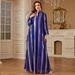 Women's Long Robe Chiffon Embroidered Dress Muslim Fashion Relaxed Everyday Wear Comfortable Feshion_ecoleips.com