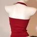 Stunning Yoga Outfit! Super Versatile Red Backless Top~ Halter Neck Camisole, Thin Summer Style With Chest Pads_ecoleips.com