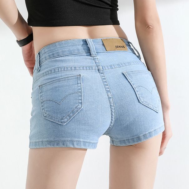 2025s Low Waist Jeans For Women Summer Sexy Stretch Light Color Slim Fit Ultra Shorts Tight Hot Pants 2025 New Style_ecoleips.com
