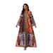 SW2617 Women's Long Robe Dress European American Style Printed Cross Border E-commerce Muslim Fashion_ecoleips.com