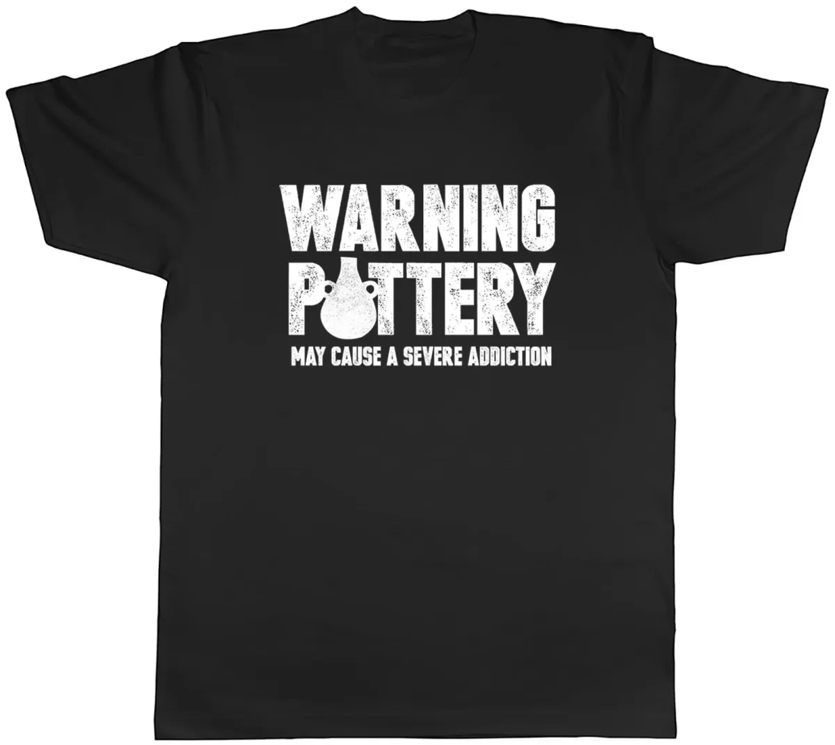 Women's T-Shirts Warning Pottery May Cause Severe Addiction Mens T-Shirt Tee Gift Top_ecoleips.com