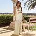 Women's Clothing Vest High Waist Mesh Splicing Long Skirt Hot Girl Holiday Style Suit Female_ecoleips.com