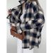 Long-Sleeved Checkered Shirt For Autumn/Winter, Loose And Casual Style With A Relaxed Vibe, Large Checkered Jacket_ecoleips.com