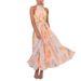 2025 Summer New Women's Vacation Style Sleeveless Print Halter Dress_ecoleips.com