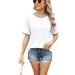 Aria Basics Aria Basics European And American Cross-border Foreign Trade Clothing 2025 Spring-summer New Loose Ribbed Patchwork_ecoleips.com