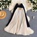 Women's Summer Thin Wide Leg Pants Casual Drawstring Elastic Waist Loose Fit Flattering Drape Pleated Long Trousers_ecoleips.com