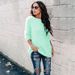 Women's Clothing Knitted Sweater Splicing Pullover Sweater Women With Autumn New Arrival Slim Fit Knit Sweater - Color Block Pullover_ecoleips.com