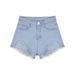 Women's High-waisted Slim Denim Shorts, Thin Wide-leg Three-quarter Pants, New Spring Style, Tight Straight Pants For_ecoleips.com