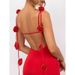 Verve Women's Sexy Evening With Decoration Floral Strap Long Dress_ecoleips.com