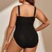 Aria Basics 2025 Hot-Selling Plus Size Swimsuit For Women One-Piece Triangle Cover-Up Bikini Beach Swimwear Wholesale_ecoleips.com