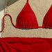 Aria Basics 2025 New European American Solid Color Printed Tie-Up Bikini Sexy Three-Piece Swimsuit For Women Beach And_ecoleips.com