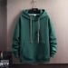 Women's Oversized Hooded Sweatshirt – Fleece Pullover With Letter Print (Khaki/Green/Black/White, M-5xl)_ecoleips.com