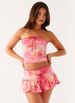 Two-piece Women's Clothing 2025 Summer New Sexy Strapless Tie Beach Short Dress_ecoleips.com