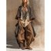 Women's Loose Fit Printed Suit Size Spring Summer New Clothing_ecoleips.com