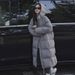 girl 2025 Winter New Long Hooded Over-the-Knee Puff Down Cotton Jacket For Women, Warm Coat_ecoleips.com