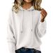 Aria Basics Aria Basics 25 Years European And American Autumn Winter New Solid Color Women's Knitted Sweater Hooded Pullover Sweatshirt_ecoleips.com
