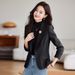 Red Women's Petite Fit Suit Jacket High End Autumn Winter Collection Goddess Style For Spring_ecoleips.com