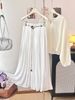 Bohemian High-waisted Women's Skirt, Summer 2026 New Model, Mid-length Slimming And Elegant A-line Skirt With Belt_ecoleips.com