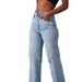 "Vintage Washed Lambswool-Blend Jeans - Light Blue Distressed Denim (S-5XL)"_ecoleips.com