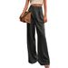 Women's Clothing High Waist Suit Pants Casual Loose Straight Business Commuting Wide Leg Pants_ecoleips.com