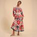 2026 Autumn European American Women Printed Long Sleeve Waist Slim Long Dress_ecoleips.com