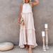 Summer Dress With Irregular Hem, Floor-length, 2024 Short-sleeve Women's Clothing, Fresh Sweet European And_ecoleips.com