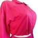 Women's Casual Two-Piece Set Zip-Up Elastic Waist Trousers Oversized Long Sleeve Top Work-to-Weekend Polyester Blend_ecoleips.com