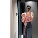 Vintage Hong Kong Style Floral Cross-Strap Top For Women, Spring/Summer Collection, Beautiful And Exquisite, Slim Fit,_ecoleips.com