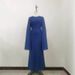 2025 New European And American Cro-Border Trade Women's Clothing Patchwork Chiffon Flared Sleeve Long Elegant Slim_ecoleips.com