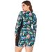 Aria Basics Cross-border European And American One-piece Swimsuit For Women, Conservative Ladies' Diving Suit, Printed Plus-size_ecoleips.com
