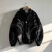 Women's Clothing Retro Street Personality Gothic Stripe Hooded Zip-Up Sweatshirt For Men & Women - Retro Streetwear With Cross Design_ecoleips.com