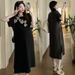 205 Summer New Korean Fashion Printed Maternity Dress_ecoleips.com