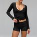 DiYun European American Sports Style Long Sleeve T-shirt And Shorts Women's Two-Piece Set 2025 Autumn/Winter_ecoleips.com