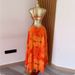 Summer Strapless Camisole Tie Dye Print Long Dress Sleeveless Elegant Backless Women's Dress_ecoleips.com