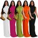 Women's Clothing Dress Solid Color Sexy Side Slit Sleeveless Fashion Dress Skirt New_ecoleips.com