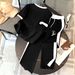 Women's Summer Themed Casual Comfortable Short Sleeve Top And Pants Set Unique Print Color Blocking Design_ecoleips.com