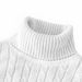 Autumn Men's Long Sleeve Knitted Sweaters Men's Slim Fit Turtleneck Sweater Casual Pullover Sweater Lightweight Ribbed Sweater_ecoleips.com