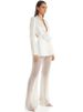 K New Fashionable Hollow Nail Bead Three-dimensional Flower Suit With Pearl Sequin Mesh Long Pants_ecoleips.com