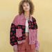 European And American Cross-border Women's Clothing Retro And Old Washed Water Corduroy Splicing Woolen Jacket Hip-hop Fashion Wrinkled Chrysanthemum_ecoleips.com