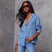 Women's Clothing Autumn Fashion Casual Versatile Pocket Loose Long Sleeved_ecoleips.com