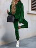 Velvet Lounge Set Women's Long Sleeve Tracksuit Autumn Winter Casual Outfit Soft Comfortable Two-Piece Set_ecoleips.com