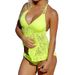 Plus Size Sexy Women's Swimsuit With Mesh Paneling Conceal Unwanted Curves Two Piece Bikini Swimwear_ecoleips.com